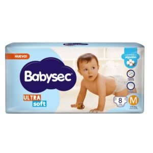 Pañales Babysec Ultra Soft Pack x8