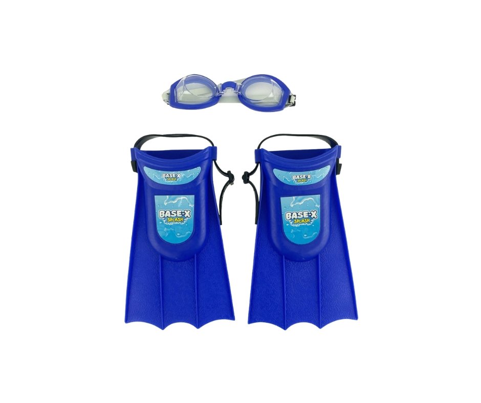 Set patas de rana y antiparras Base-x Splash