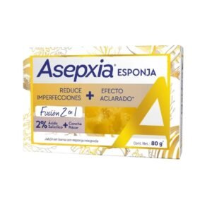 Asepxia Jabon en Barra con Esponja Fusion 2 en 1