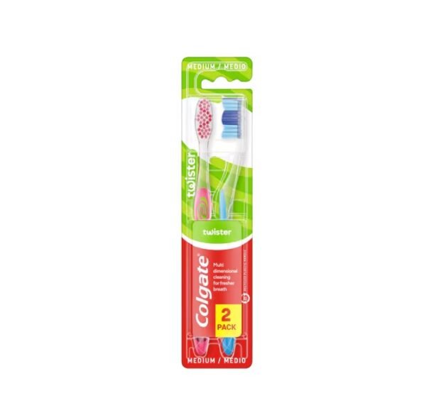 Cepillo Colgate Twister Fresh pack x2