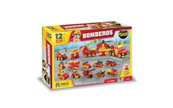 Rasti Set Bomberos 12 en 1 x300 piezas