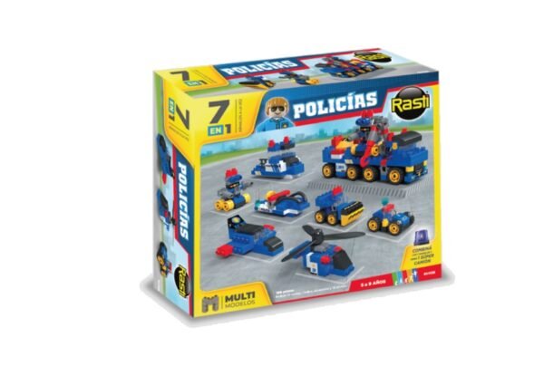 Rasti Policias 7 En 1 Multimodelos x156 piezas