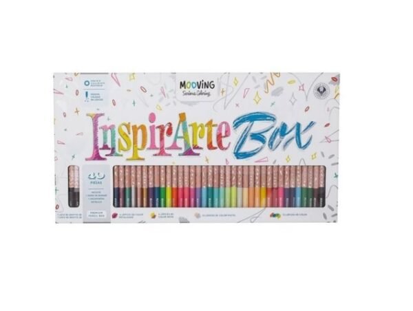 Lapices de Colores InspirArte Box Mooving x40 piezas