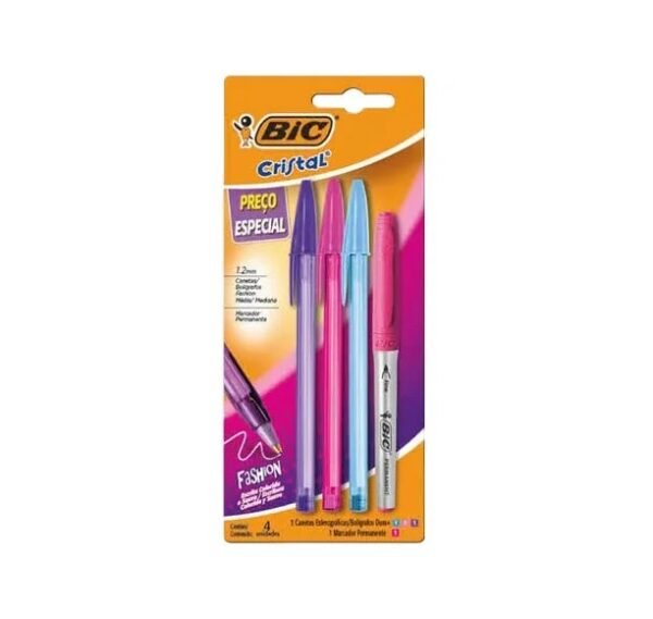 Bic Set 3 Lapiceras+Marcador