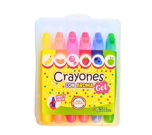 Crayones con Aroma en Gel x6 Girá y Pintá