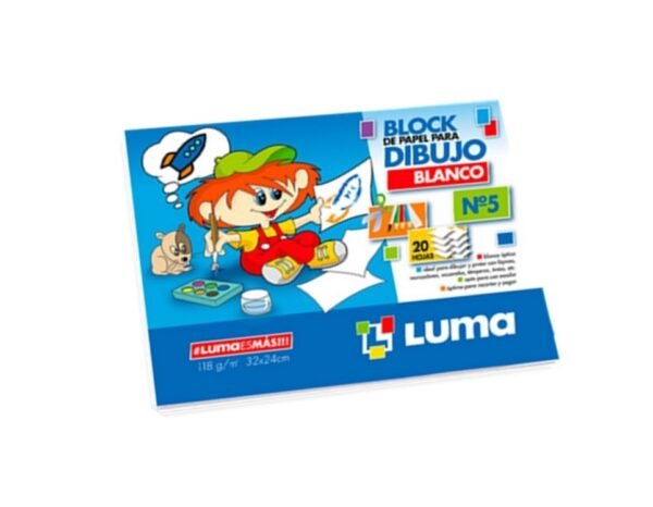Luma Block de Dibujo N°5 Blanco