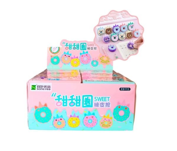 Pack de Gomas de Borrar Donuts x4 Colours
