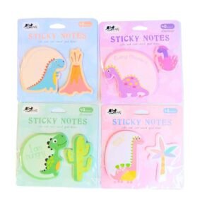 Post It Set Dinos Colours