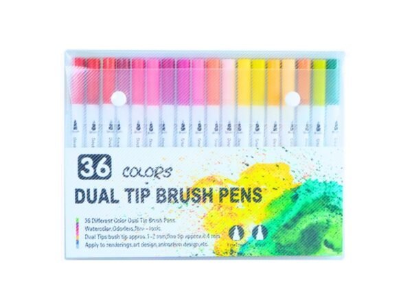 Set de Marcadores x36 Doble Punta Pincel Colours