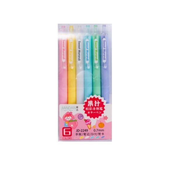Set Boligrafos de Colores x6 Colours