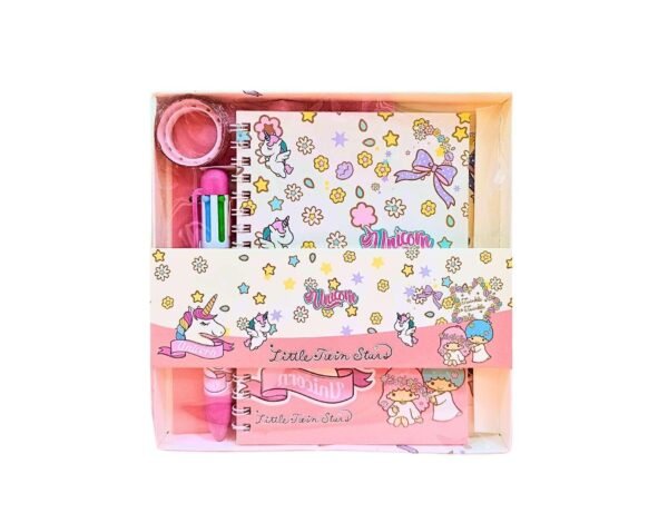 Set Libreta Unicornio+ Boligrafo y Cinta Colours