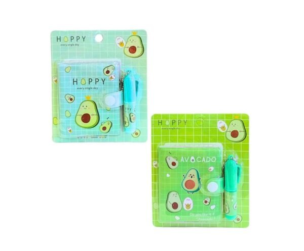 Mini Libreta Avocado con Bolígrafo Colours