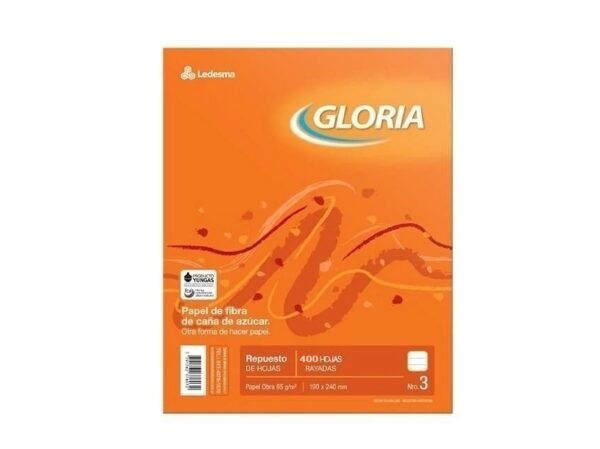 Gloria Repuesto de Hojas N°3 x400