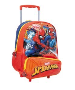 Wabro Mochila con Carro Spiderman 16 Pulgadas