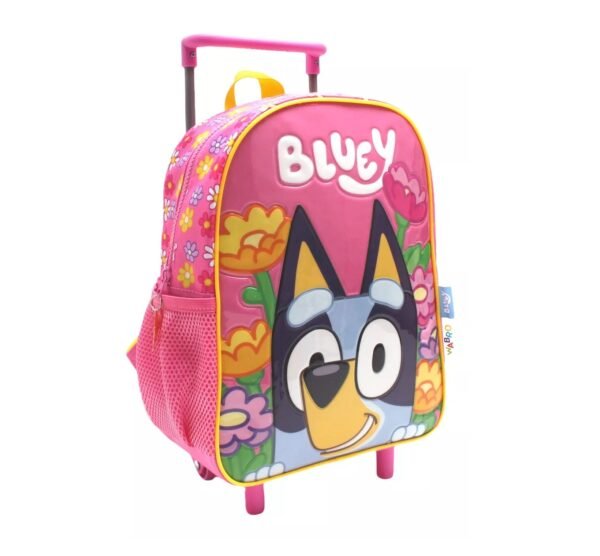Wabro Bluey Mochila con Carro Rosa 12 pulgadas