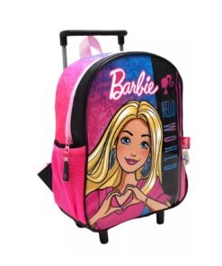 Mochila Barbie Wabro Con Carro Hello World 12 Pulgadas