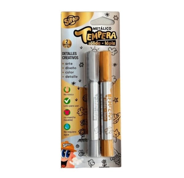Sifap Tempera Sólida x2 Metálico