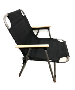 Silla Reposera Negra Baja