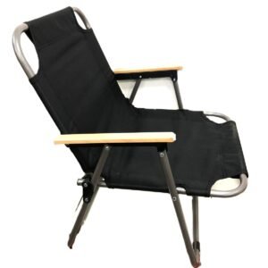Silla Reposera Negra Baja
