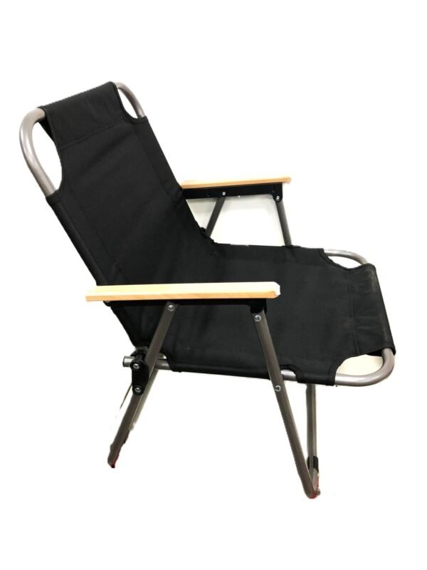 Silla Reposera Negra Baja