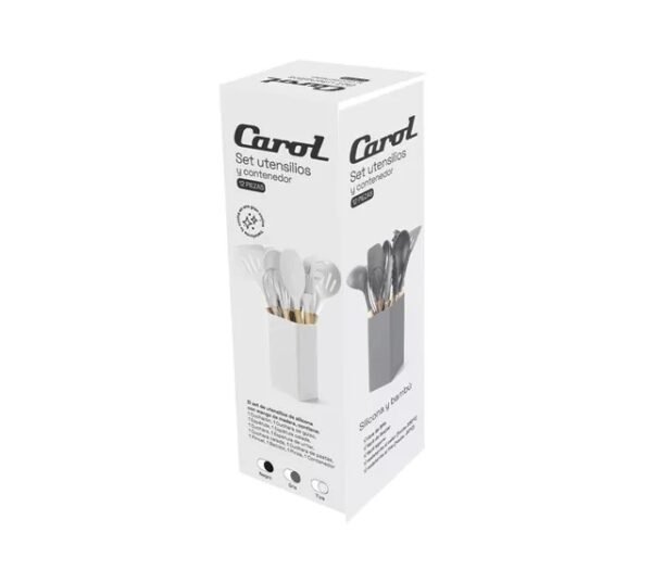 Carol Set de Cocina x12 Utensilios + Contenedor