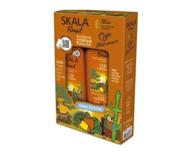 Skala Kit Shampoo + Acondicionador Cajú e Murmuru