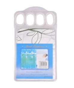 Cortina para Baño Bath Fashions con Ganchos