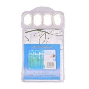 Cortina para Baño Bath Fashions con Ganchos