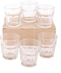 Vaso De Vidrio Hexagonal Bajo K&K