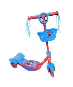 Monopatín Infantil 3 Ruedas Con Canasto Spidey Amazing