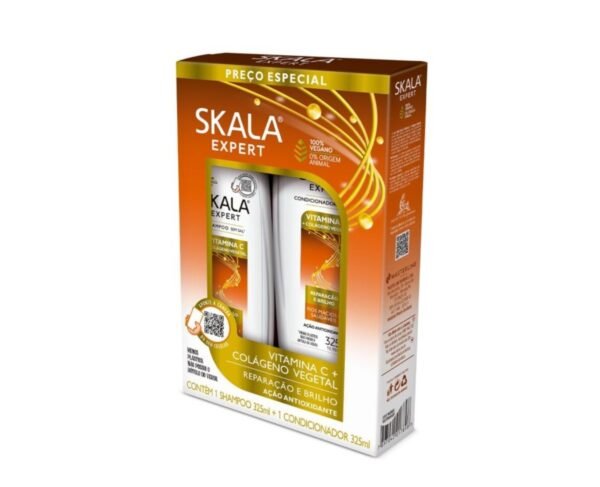 Skala Kit Shampoo + Acondicionador Vitamina C + Colágeno Vegetal