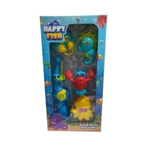 Set De Pesca Infantil Happy Fish Con Caña Y Animalitos