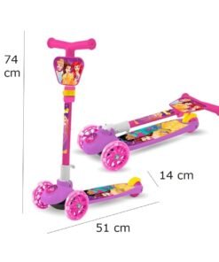 Monopatín Princesas Disney Plegable con Luces