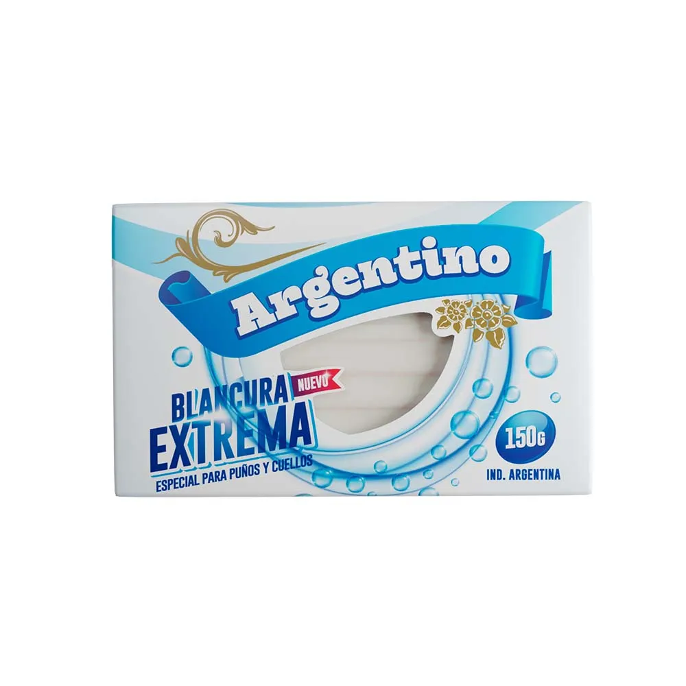 Jabon Blanco Argentino x150g Blancura Extrema