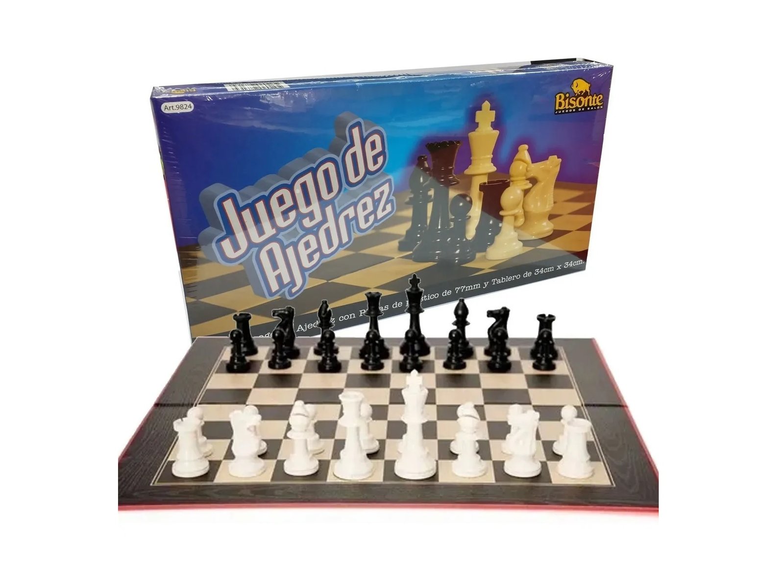 Ajedrez Bisonte Piezas Plasticas - Imagen 2
