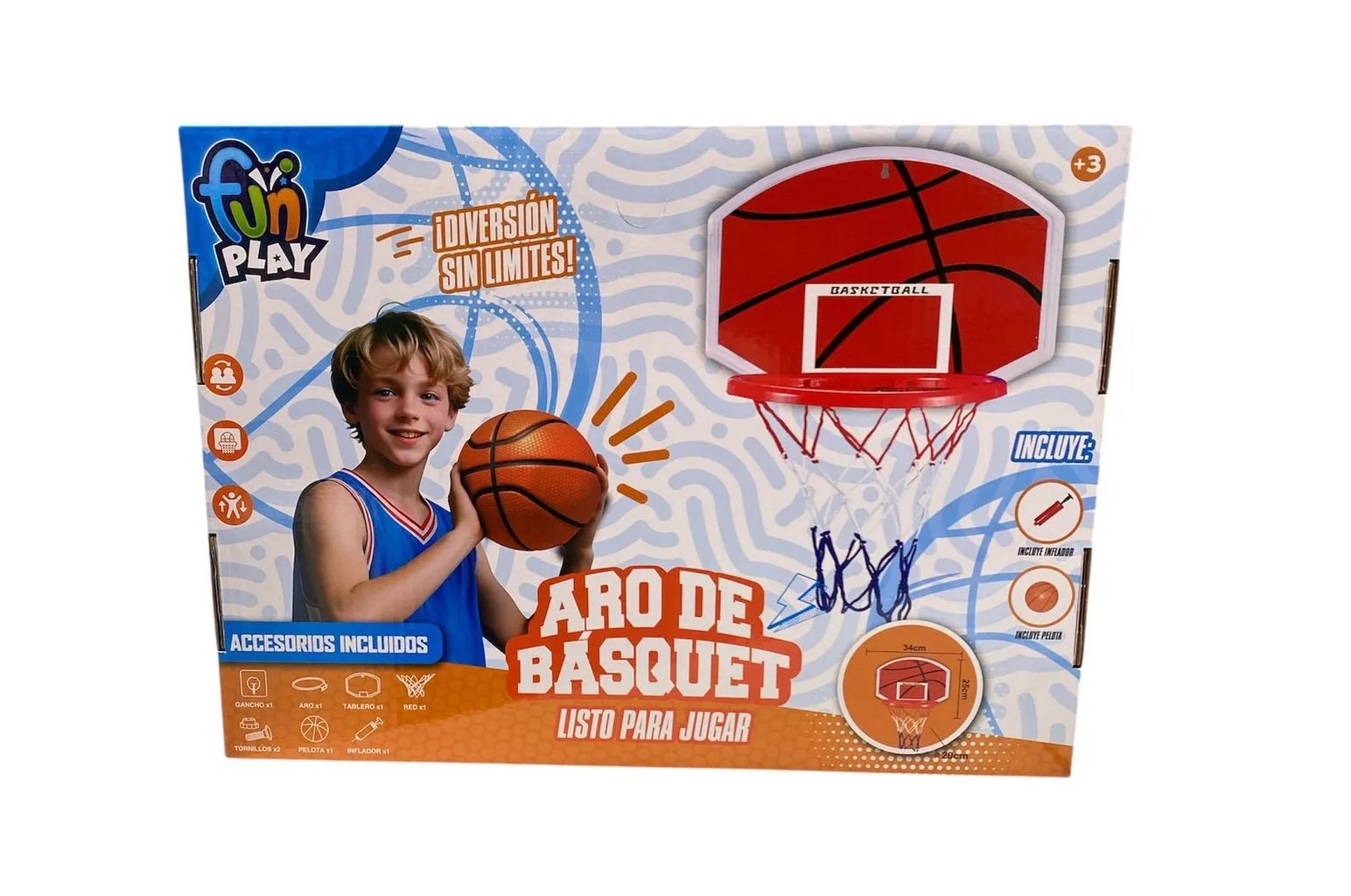 Aro de Basquet + Pelota e Inflador - Imagen 2