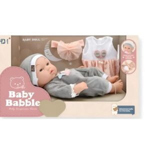Baby Babble- Bebe con Vestido y Accesorio