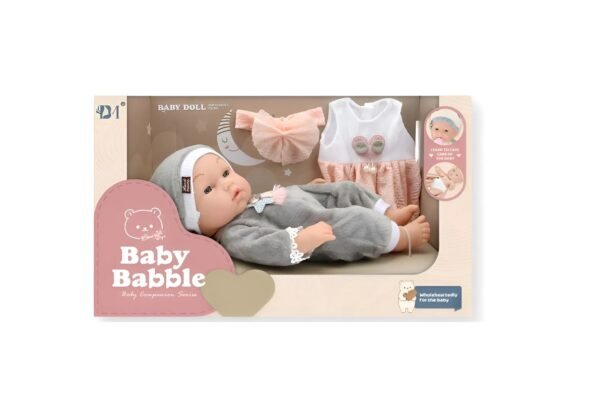 Baby Babble- Bebe con Vestido y Accesorio