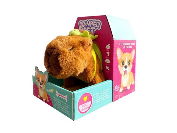 Pamper Pet Capibara Con Mochilita Movimiento y sonido