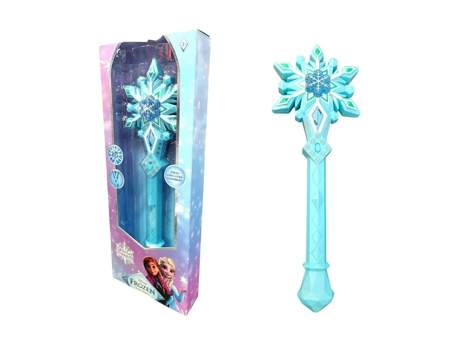 Varita Para Disfraz En Caja Con Luz Y Sonido Frozen