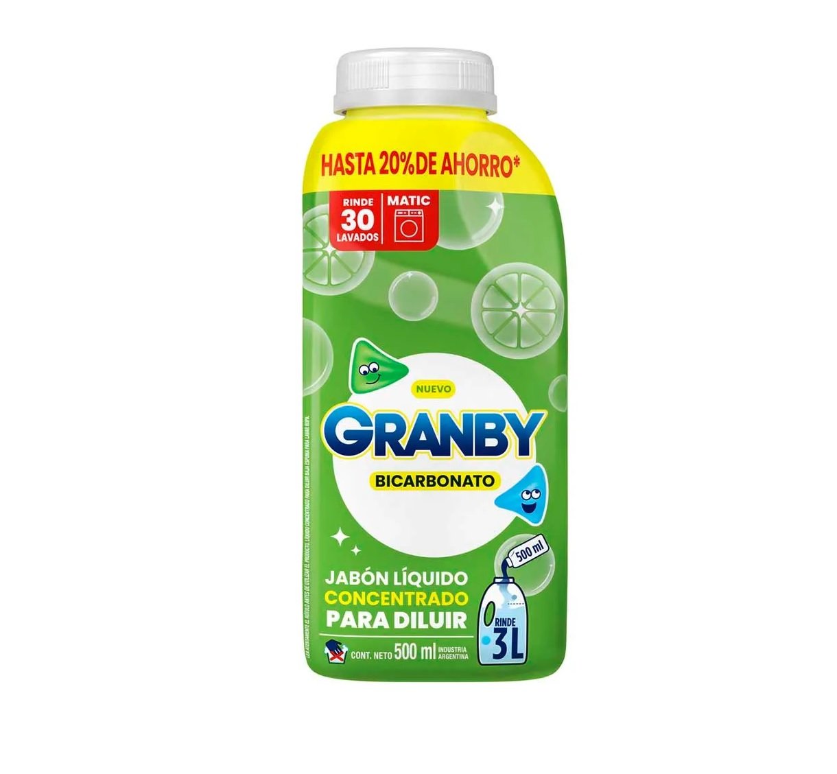 Jabon líquido Granby Concentrado x500ml