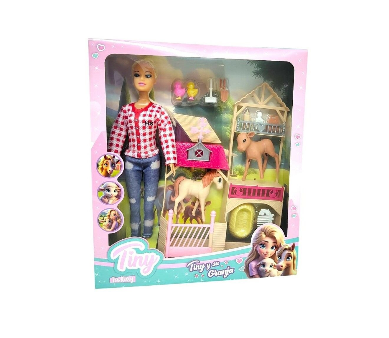 Tiny y su Granja Muñeca y Accesorios