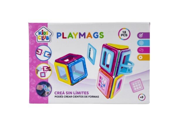 Playmags Juego De Bloques Magnéticos Incluye 18 Piezas