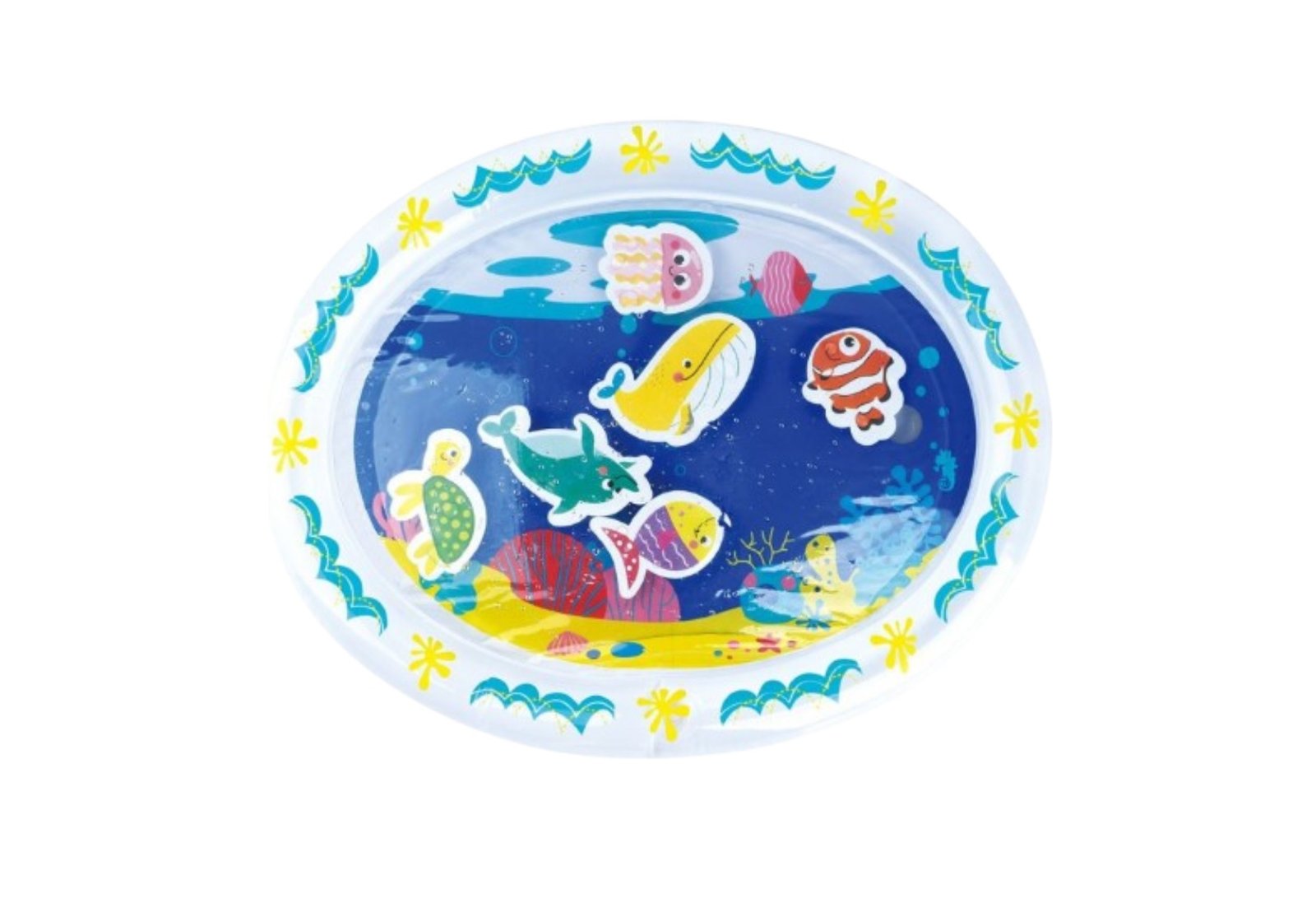 Alfombra Sensorial De Agua Animales Marinos Playgo - Imagen 2