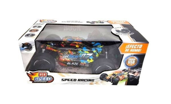 Auto Graffiti R/c Carga Usb Luz Y Efecto Humo Go Speed