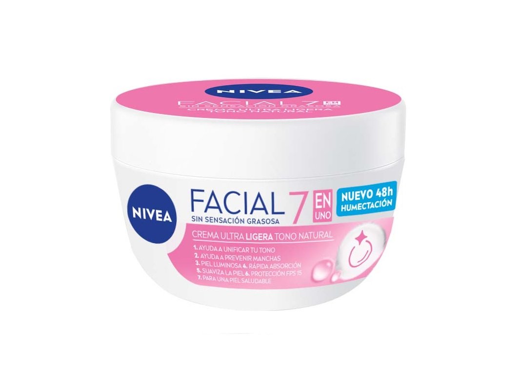 Nivea Facial 7 en uno Cuidado Crema Ligera Tono Natural