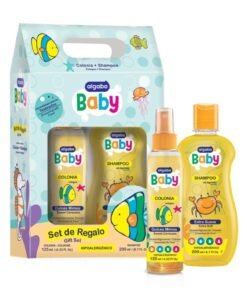Shampoo (x200ml) + Colonia (x125ml) Algabo Baby Setx2