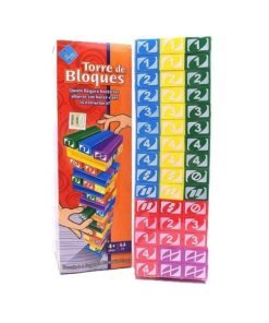 Juego De Mesa Torre De Bloques Colorida El Duende Azul