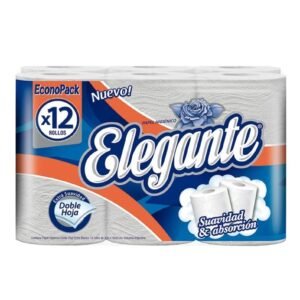 Elegante Pack x12 Papel 30mts Doble Hoja