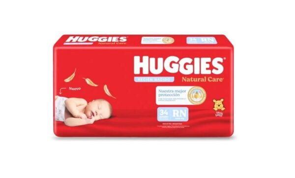 Huggies Natural Care Recién Nacidos x34